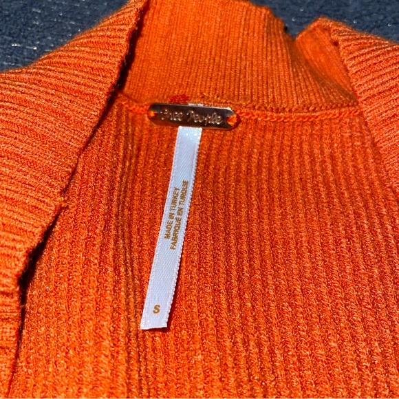 Free People Oakleigh Rib Vest in Orange - Picture 4 of 6